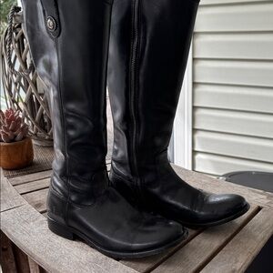 Women’s Black Leather FRYE Boots
